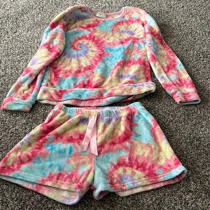 Tie-dye 2 piece Pajamas Set